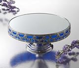 Review Jaf Gifts  / FOOTED MIRROR PLATTER - FOOTED MIRROR AND SILVERPLATED PLATTER - cake Stand
