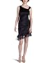 Betsey Johnson Women's Asymmetrical Dress,Black,6