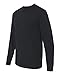 Fruit of the Loom Men's Lofteez Long-Sleeve T-Shirt, Black, Large