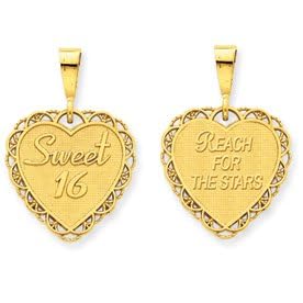 14k Sweet 16 Charm by PriceRock