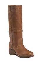 Frye Campus Stitching Horse 15 Boots Womens Fashion Cowboy Boots 8 Saddle - 77370 - Reinforced Toe and Heel - Stacked Heel - Pull on - Round Toe