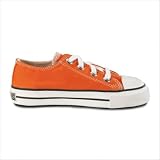 Children's Ethletic Sneaker in Mandarin Orange Color: Cranberry Red, Size: 10