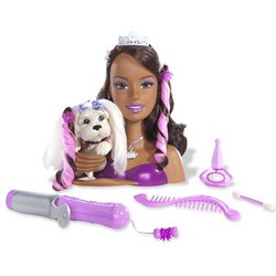 Barbie Glamour Pup Nikki Styling Head by Mattel