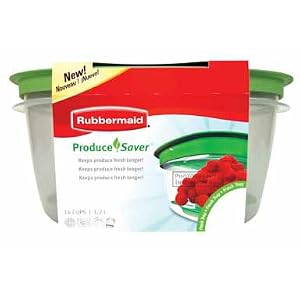 Rubbermaid 7J92 Produce Saver Square 14-Cup Food Storage Container