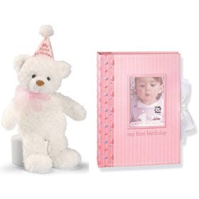 My First Birthday Baby Photo Album Gift Set