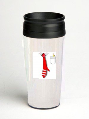 16 oz. Double Wall Insulated Tumbler with tie - Paper Insert