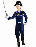 Adult Colonial Admiral Naval Officer Costume Standard Large 42