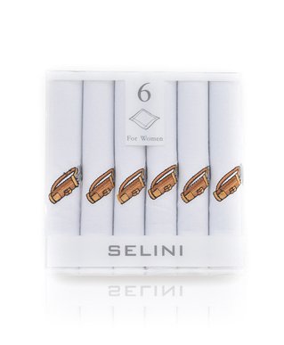 BG Embroidered Golf Bag Women's Cotton Handkerchiefs (6-Pack) with Free Shipping