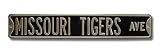 MISSOURI TIGERS MISSOURI TIGERS AVE Black AUTHENTIC METAL STREET SIGN (6 X 36)