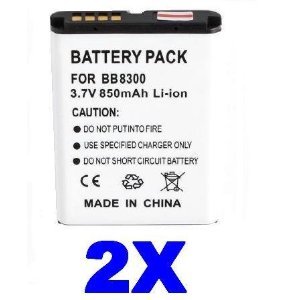 2 Pack of C-S2 Replacement Li-ion Batteries for BlackBerry Curve 8300, 8330, 8520 & 8530 Smartphones