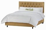 Skyline Furniture Park Avenue Tufted King Bed, Velvet Honey Skyline Furniture Park Avenue Tufted King Bed, Velvet Honey