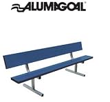 Collegiate Pacific Perm Bench w/Back-Powder Coat 15'