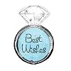 Best Wishes Engagement Ring 27" Mylar Balloon
