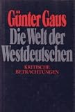 Produkt-Bild: Die Welt der Westdeutschen. Kritik und Selbstkritik