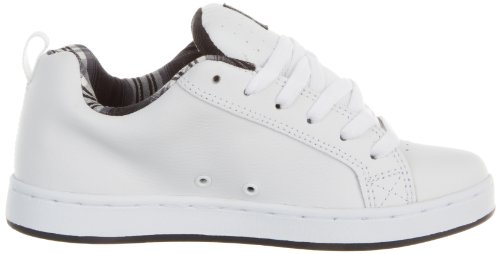 DC - Womens Court Graffik S W Cupsole Shoe, UK: 3 UK, White/M Silver