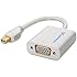 Cable Matters Mini DisplayPort (Thunderbolt&trade; 2 port Compatible) to VGA Male to Female Adapter in White