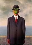 Son Of Man by Rene Magritte. Art Print Poster 20 inches width by 27.5 inches height. Highest Quality Art Poster Print