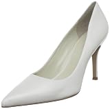 Nine West Women’s Flax Pump,White Leather,6.5 M US