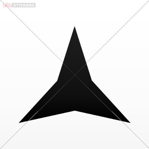 Decals Stickers Size: 5 X 4.3 Inches Black