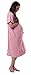 Hospital Maternity Delivery Gown (S/M, Pink Polka Dot)