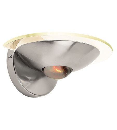 62086-BS/AMB - Access Lighting Celestial Helius 1 Light Wall Fixture in Brushed Steel 62086-BS/AMB