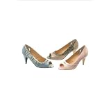 Jessica London Plus Size Comfortview Nina Peep-Toe Pumps by 
