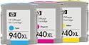 3 x Original HP Tintenpatronen 940XL / C4909AE - Gelb, C4908AE - Magenta, C4907AE - Cyan geeignet für HP Officejet PRO 8000 / Officejet PRO 8000 Wireless / Officejet PRO 8500 / Officejet PRO 8500 Premier / Officejet PRO 8500 Wireless