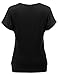 Doublju Womens Basic Short Sleeve Round Neck Drape Loose Fit Top