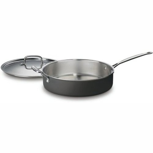 Cuisinart MCU33-30H MultiClad Unlimited Dishwasher-Safe 5-1/2-Quart Saute with Helper Handle & Cover
