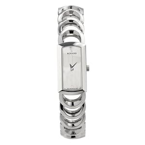 Movado Women's 605965 Rondiro Stainless Steel Baguette Watch
