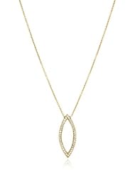 Sethi Couture "Simple Elegance" Diamond Yellow Gold Marquis Necklace