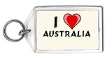 I Love Australia Keychain