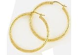 Search : Signature Diamond Cut Hoop 18KT GOLD OVER STERLING