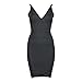 Meilun® Women's Rayon Thick Stretch V-neck Bandage Bodycon Dress
