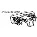 United States Hdwe. P-009NB Bath Faucet