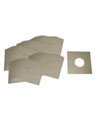 (50) 10" Record Jackets - Gray / Grey (Glossy Finish) - With Hole
