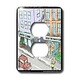 Londons Times Gen. 2 Medicine Doctors Cartoons - Mayo Clinic - Light Switch Covers - 2 plug outlet cover