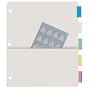 Wilson Jones Pocket Page Insertable Tab Dividers, Letter Size, 5 Tabs, Clear (W53151)