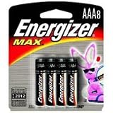 Energizer Max Alkaline Batteries EVR-E91BP4 AA Cell Four-Pack