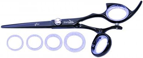 Sharkfin Professional Line 5.5" Cutting Shear Swivel Right Hand Black Titanium