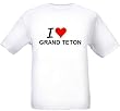 I LOVE GRAND TETON - Mountain-series - White T-shirt