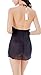 Ruzishun Women's sexy Lingerie red bow Sleepwear Underwear