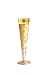 Champagne Glass, Champus, Salute, Designer Gold and Silver Champagne Flute w/ Napkin in Gift Box