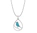 Boma Sterling Silver Turquoise Bird Necklace