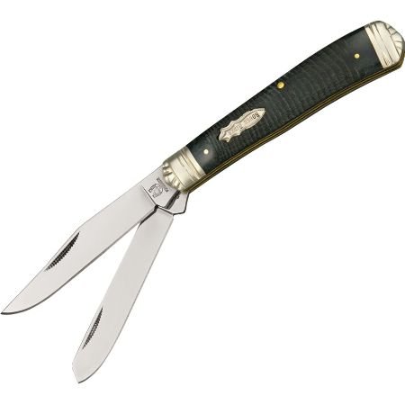 Rough Rider Trapper Fold Knife KB2010BLACK SAWCUT