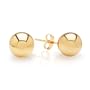 Duragold 14k Yellow Gold 7mm Ball Stud Earrings