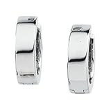 14K White Hinged Earring 14.50 mm