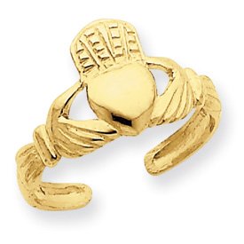 14k Claddagh Toe Ring by JewelryWeb