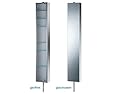 Spiegelschrank Wandschrank Badschrank 183x25 drehbar Edelstahl