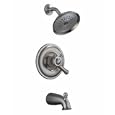 DELTA/PEERLESS FAUCET CO. 174902-SS LEWISTON SERIES TUB & SHOWER FAUCET - STAIN NICKEL FINISH